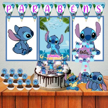 decoração de festa temática Stitch