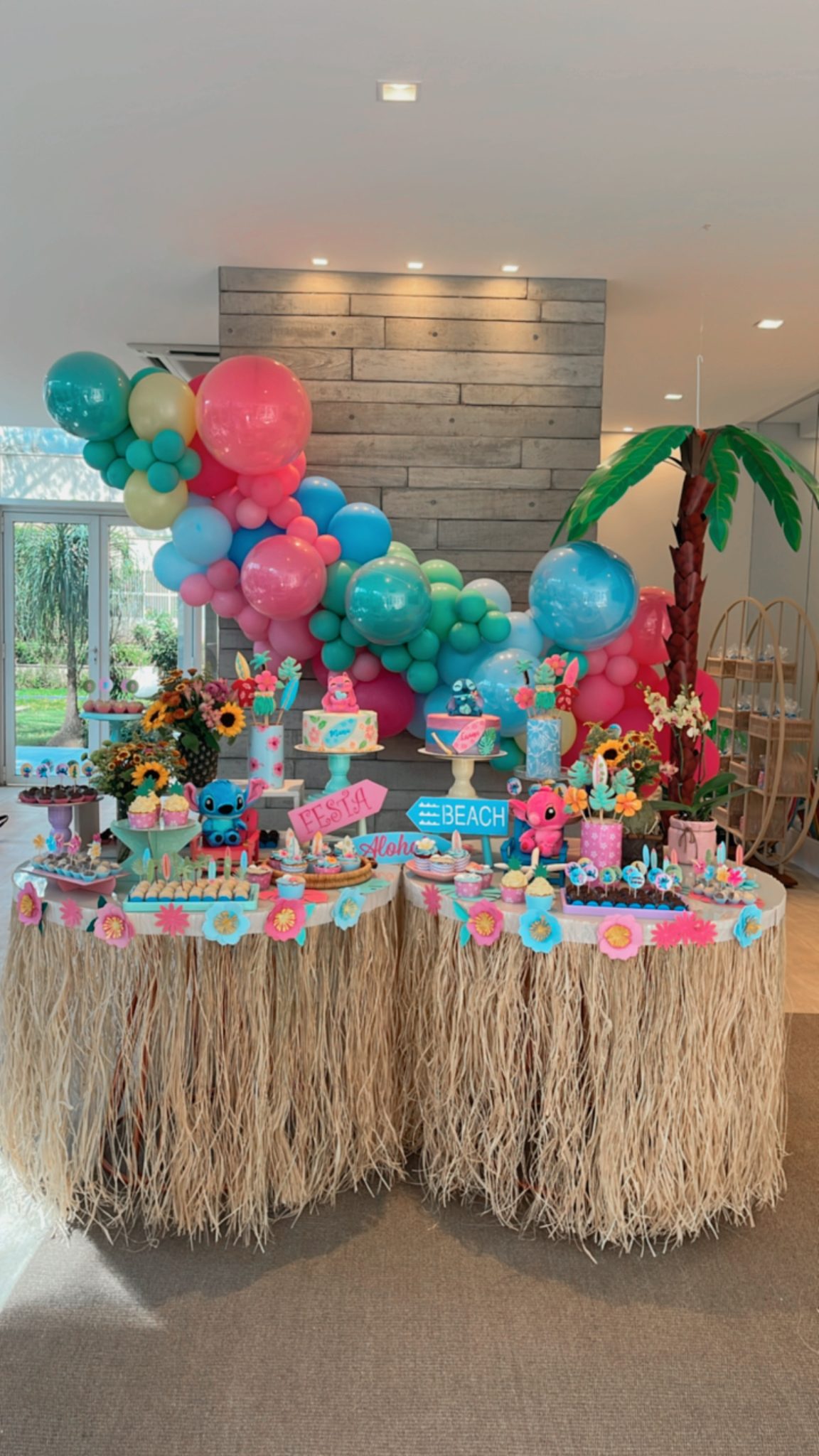 decoração de festa temática Stitch