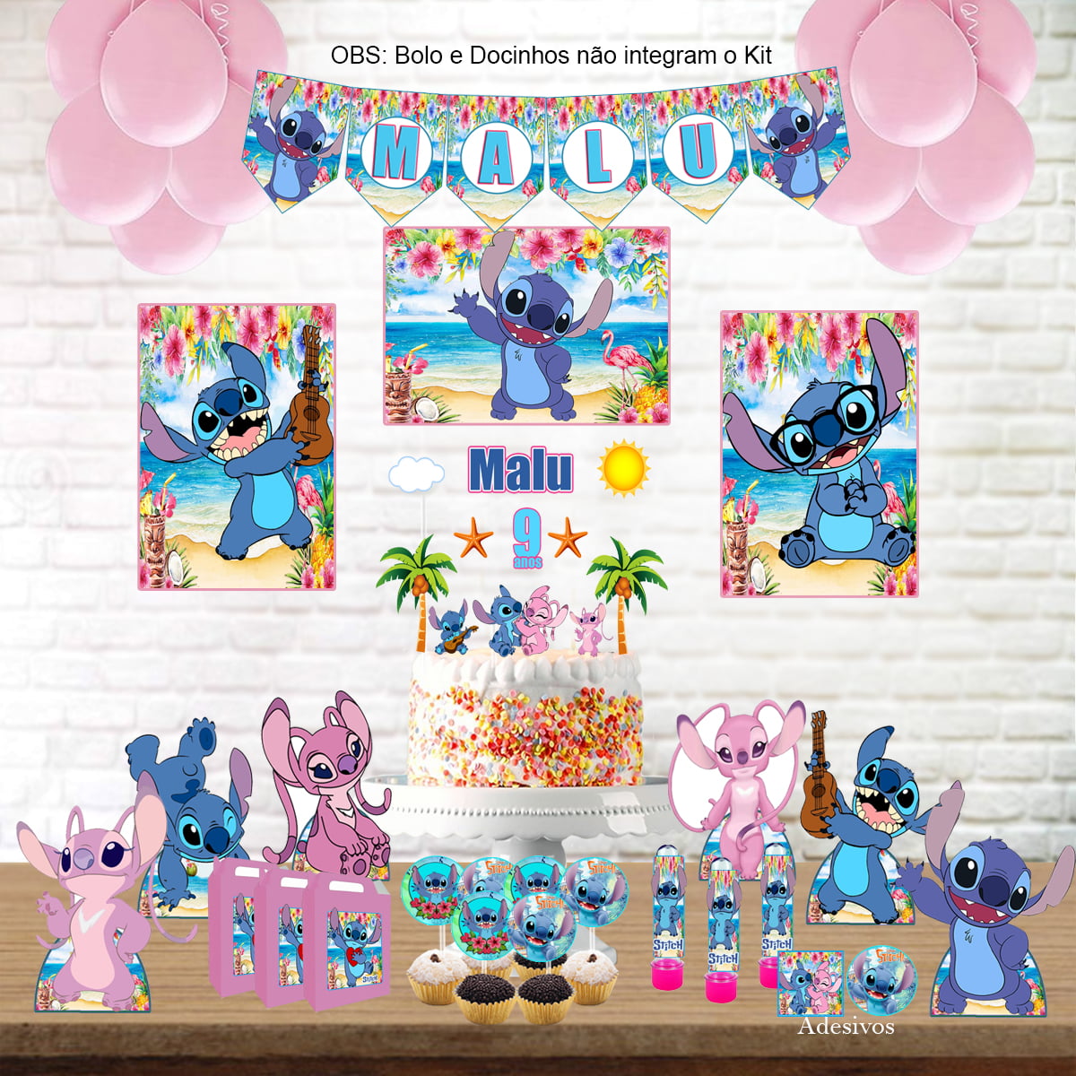 decoração de festa temática Stitch