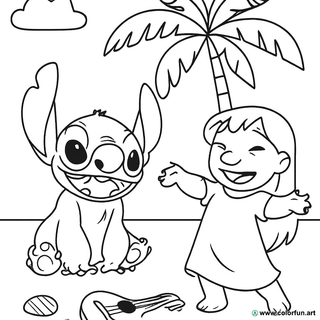 Kit festa Stitch para imprimir