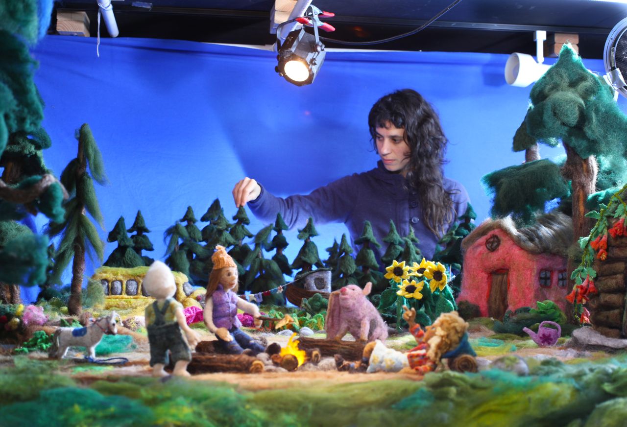 stop motion com artesanato