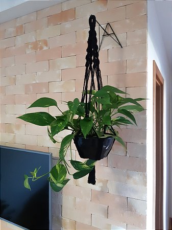 suporte de planta macrame