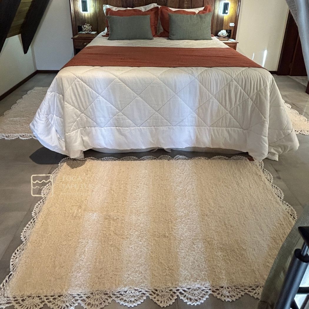 Tendências de cores e formatos em tapetes de crochê para 2024