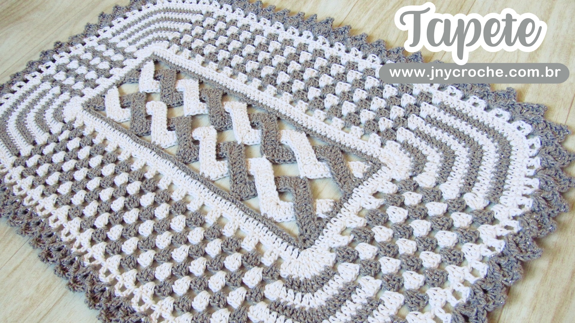 tapete de croche passo a passo