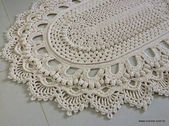 Decoração com Tapetes de Crochê: Ideias Criativas