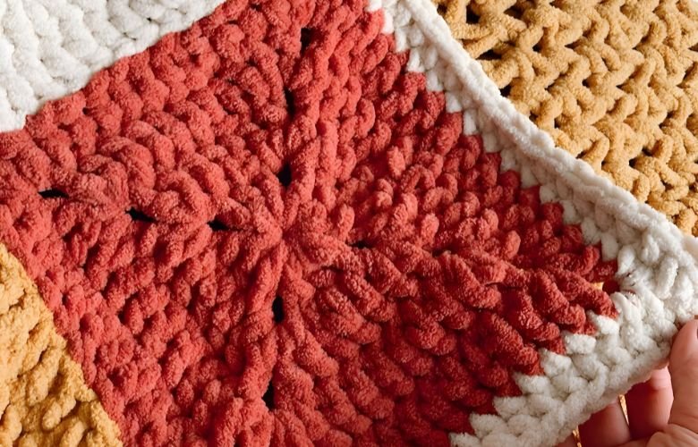 como fazer tapete de crochê quadrado fácil