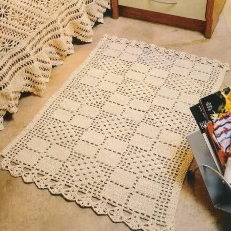 tapete de crochê quadrado passo a passo para iniciantes