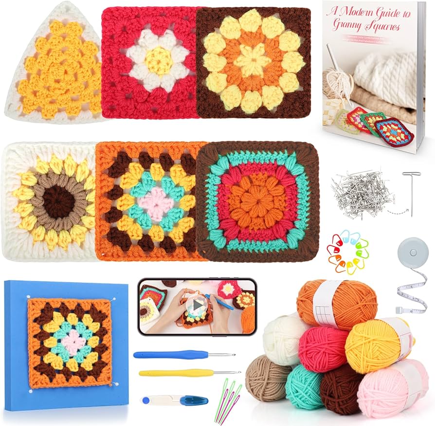 tapete de crochê quadrado passo a passo para iniciantes