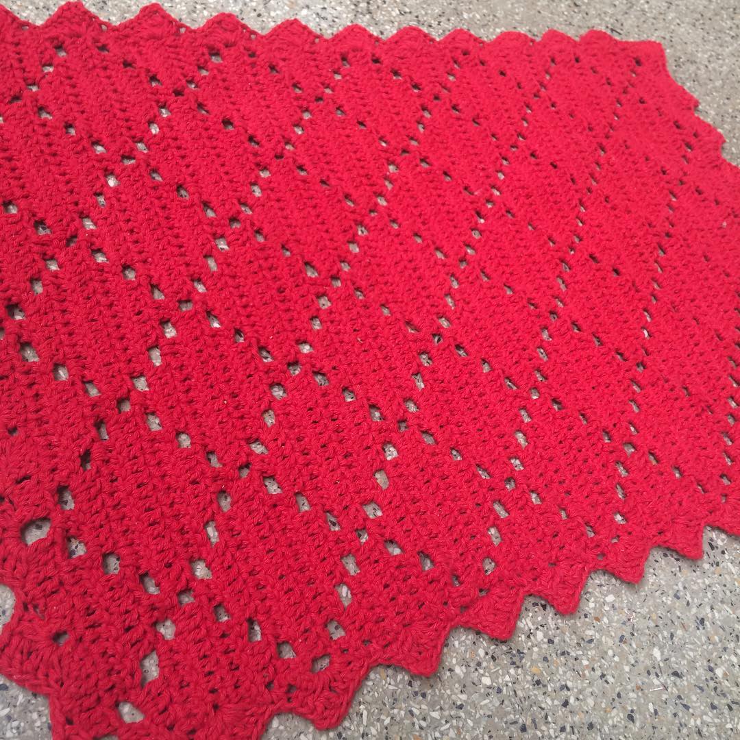 modelos de tapete de crochê quadrado 2025