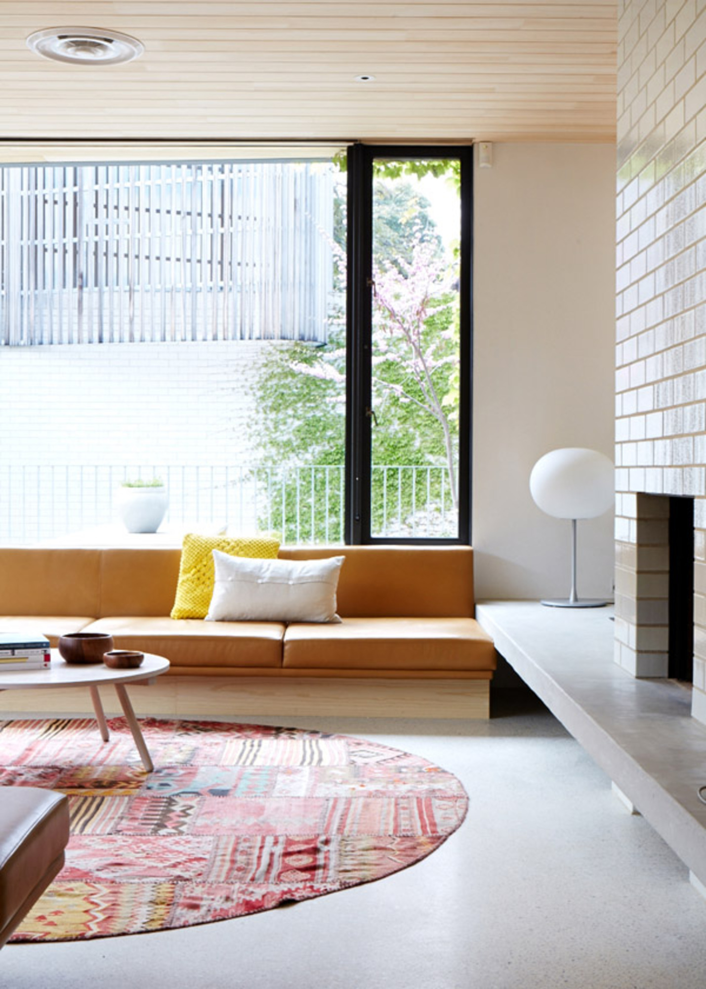 tapete redondo na sala