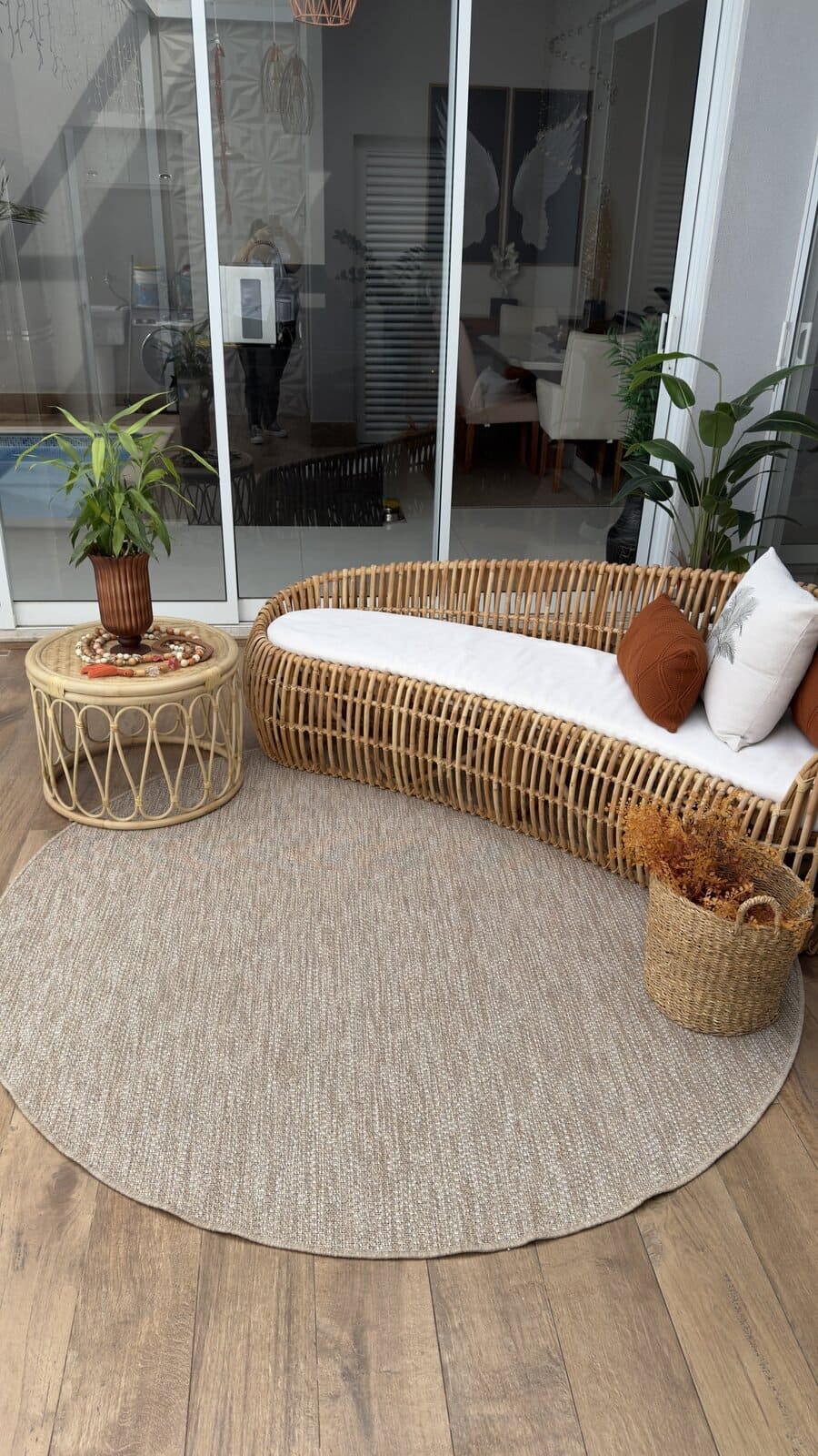 onde colocar tapete redondo