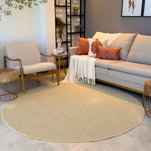 qual tamanho de tapete redondo para sala