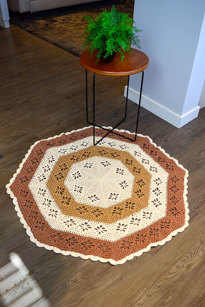 tapete redondo decorativo sala