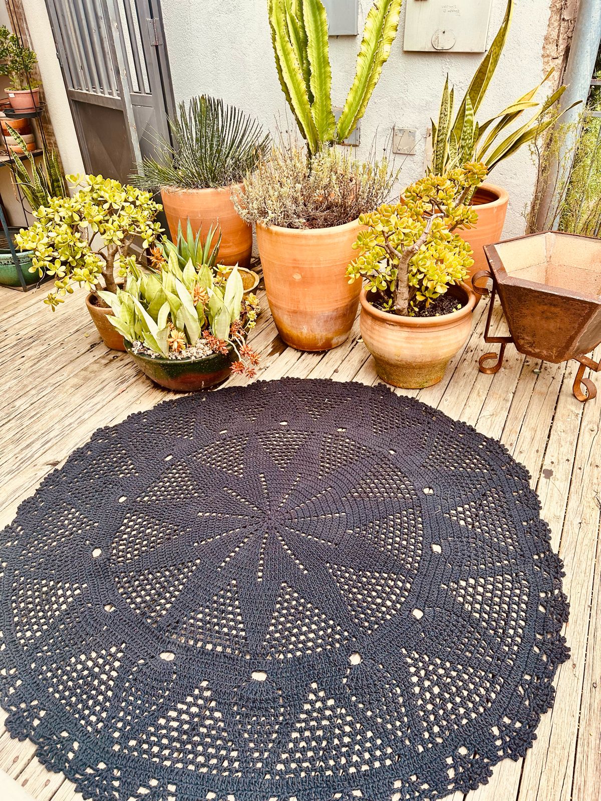 tapete redondo sala decoração