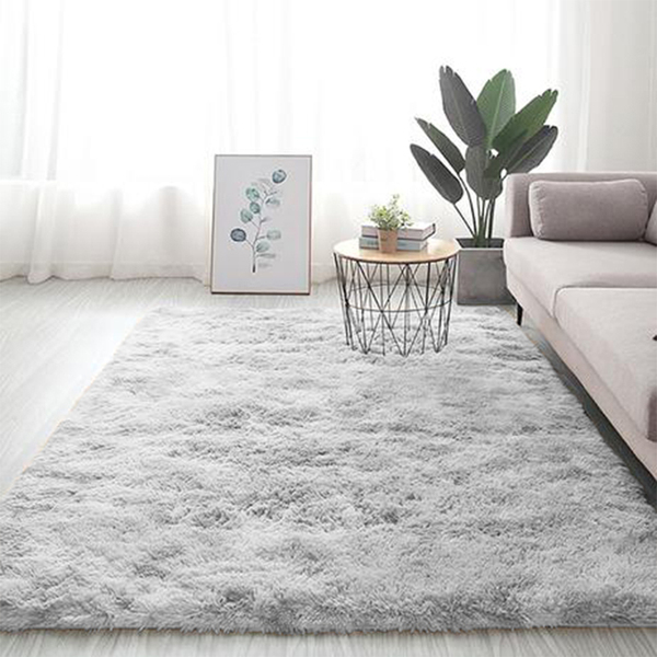 tapete shaggy felpudo na sala