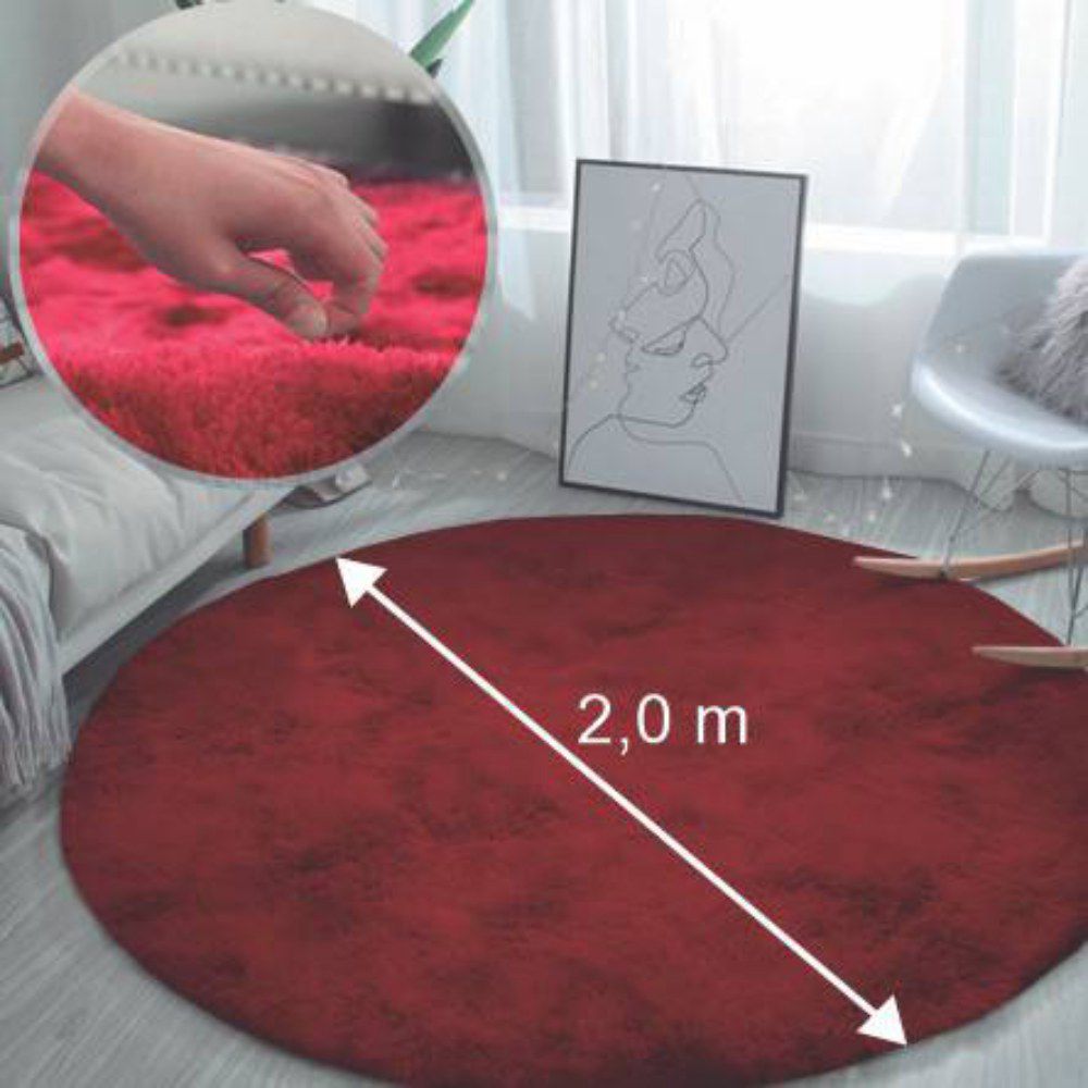 tapete shaggy felpudo na sala