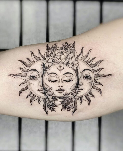O Simbolismo do Sol em Diferentes Culturas e Estilos de Tatuagem