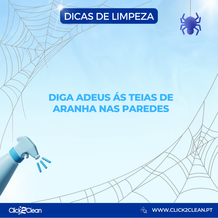 métodos naturais para limpeza de teias de aranha