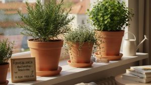 Substrato perfeito e dicas de rega para temperos saudáveis