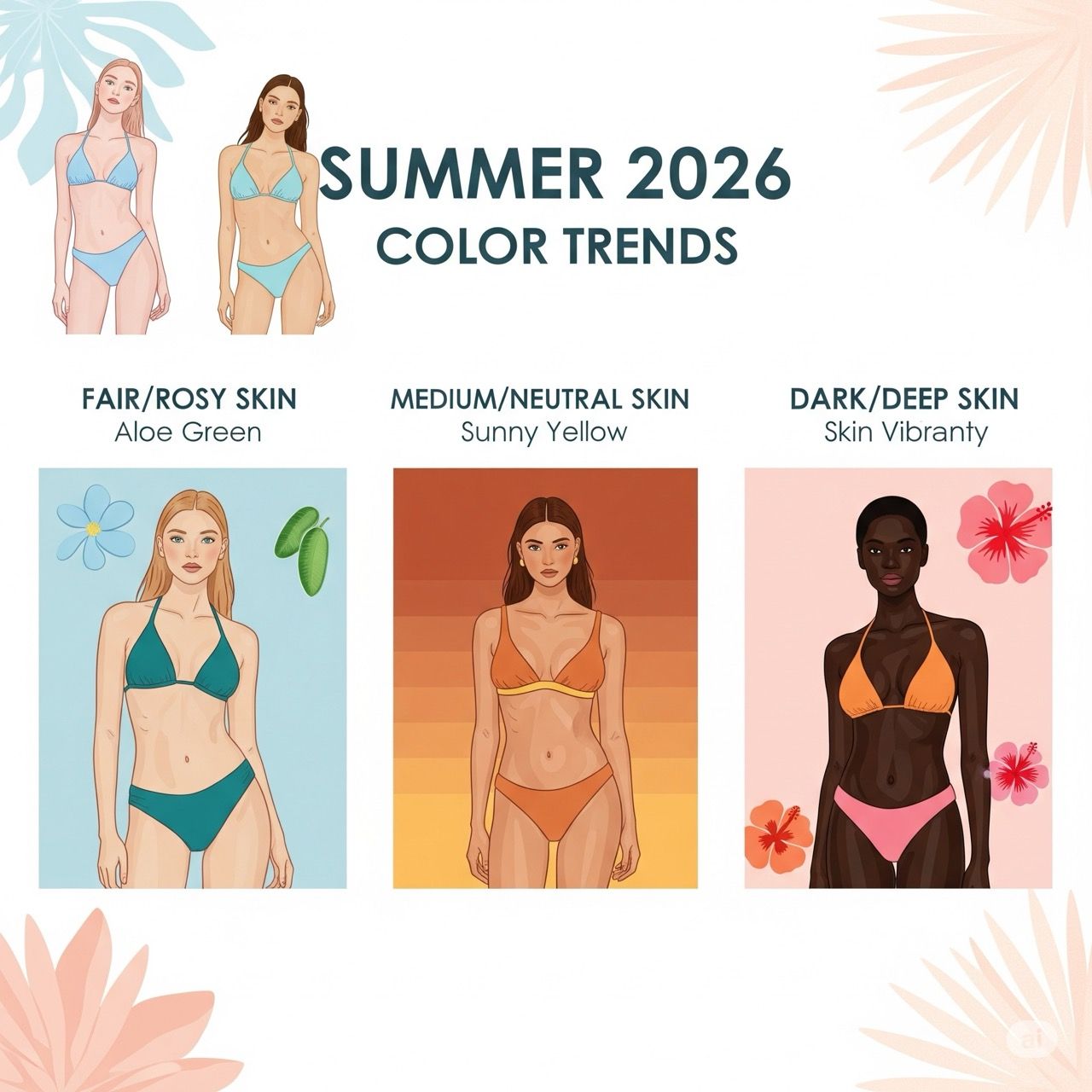 Guia completo das cores do verão 2026