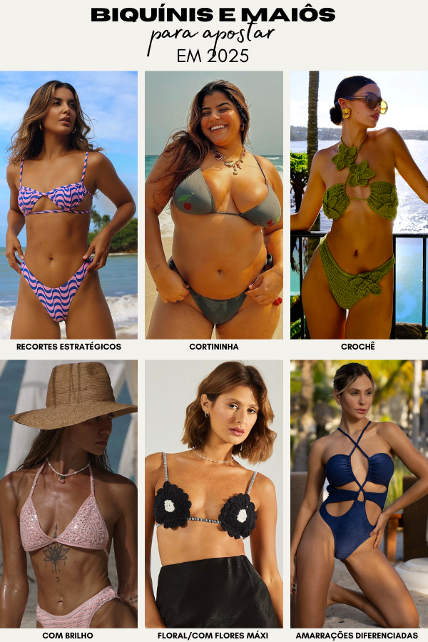 Descubra as estampas que vão bombar na moda praia 2026