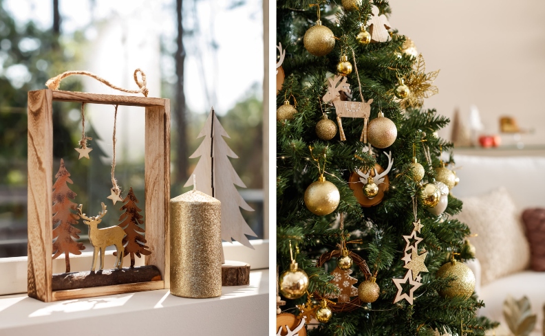 elementos rústicos na decoração de natal