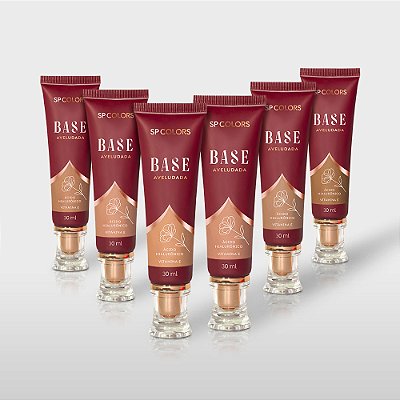 textura aveludada em bases