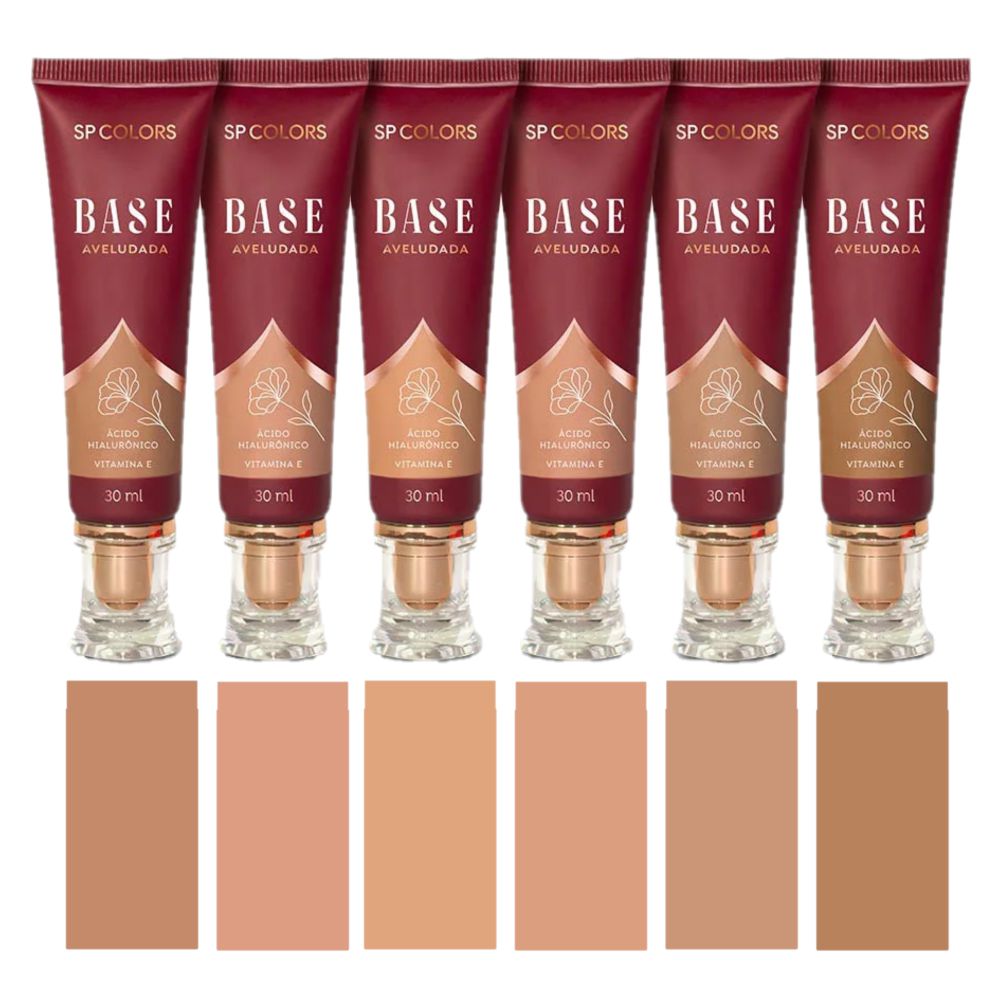 textura aveludada em bases