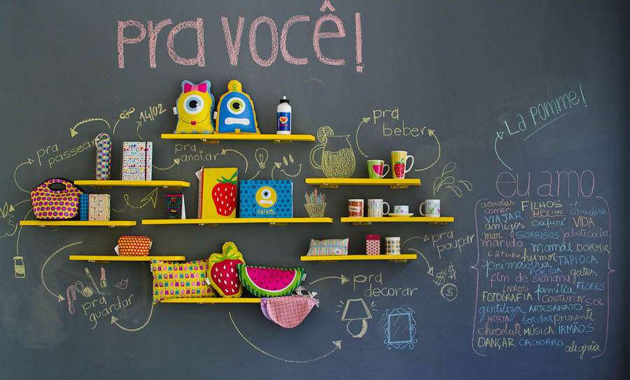 como fazer parede lousa em casa