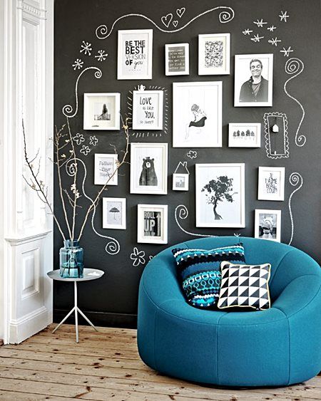 tinta lousa para parede da sala