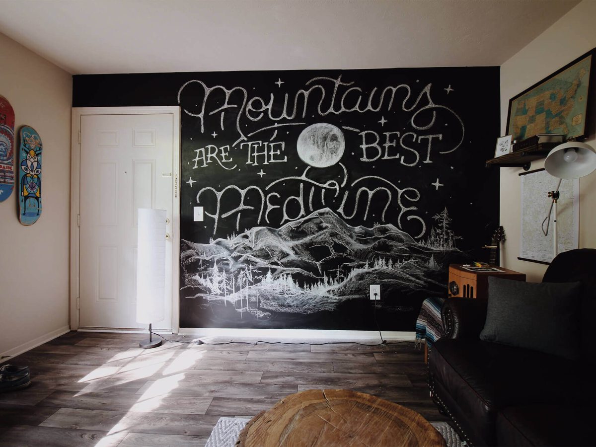 melhor tinta para quadro negro na sala