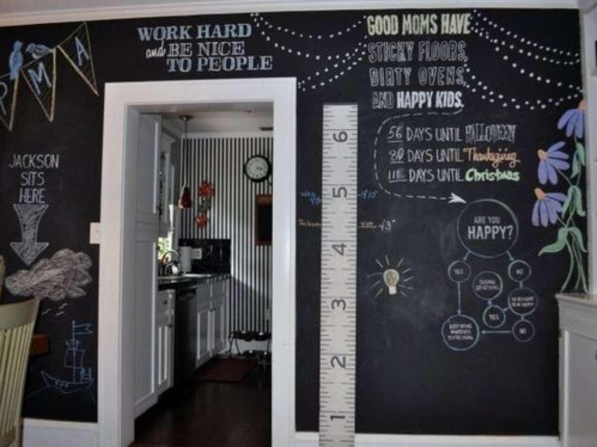 tinta lousa para parede da sala