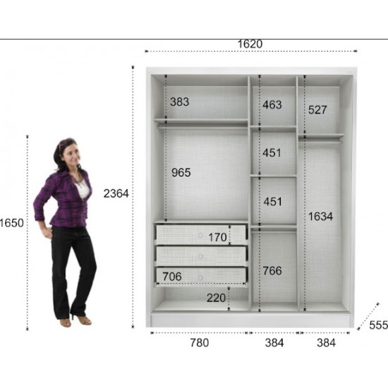 medidas ideais para guarda-roupa de casal