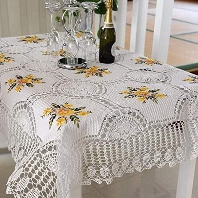 5 Modelos de Squares de Crochê para Toalhas de Mesa