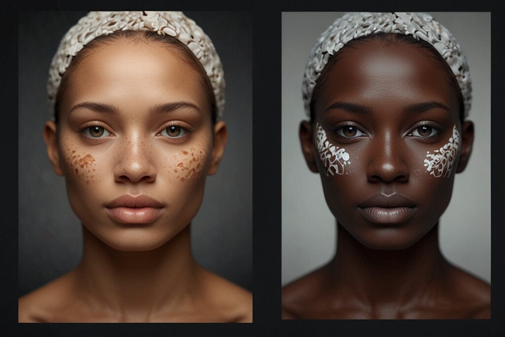 tons terrosos pele oliva