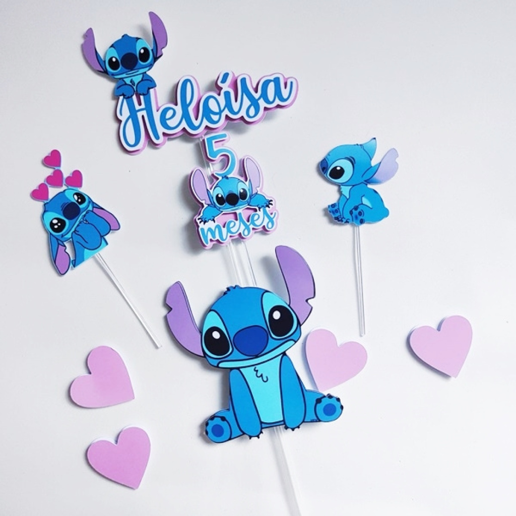 Como Fazer Topo de Bolo Stitch 3D em Casa: Guia Completo