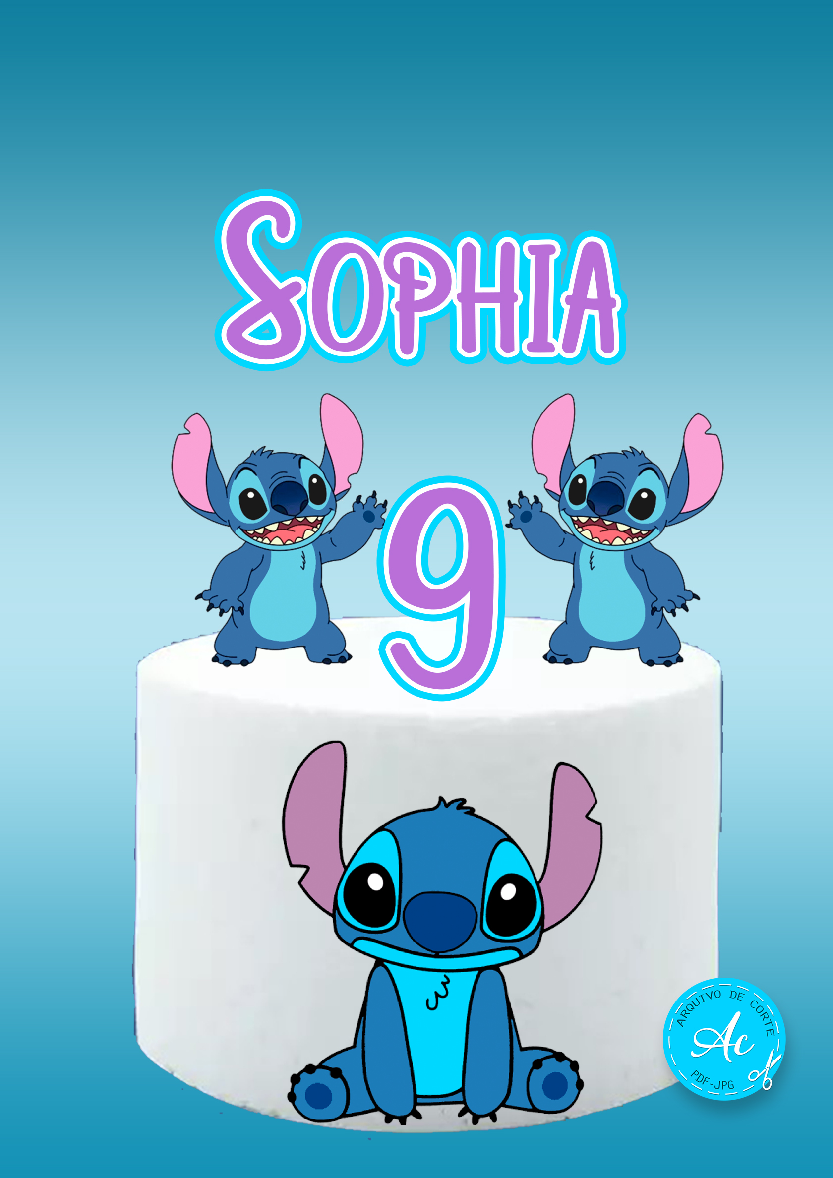 Stitch e Angel: Ideias Criativas para Topos de Bolo Temáticos