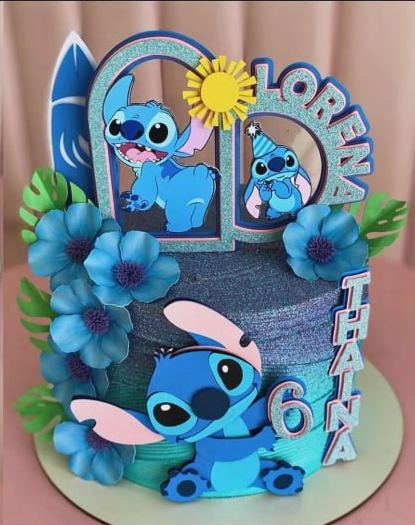 Como Fazer Topo de Bolo Stitch 3D em Casa: Guia Completo
