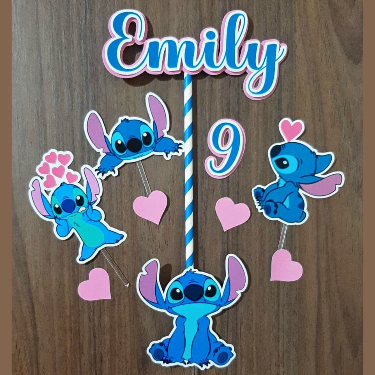 Como Personalizar seu Topo de Bolo do Stitch com Nome e Idade