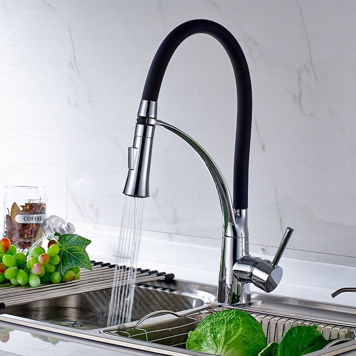 Torneira gourmet extensível