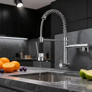 Manutenção e limpeza de torneiras de cozinha modernas