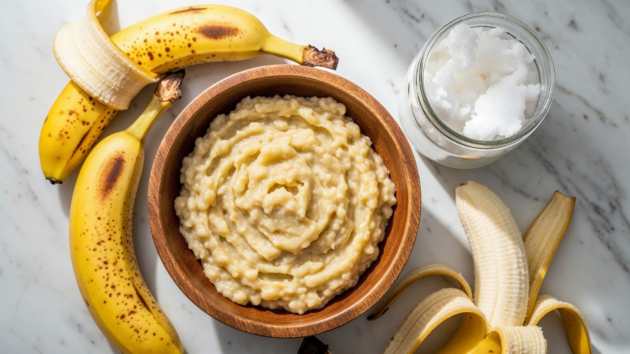 tratamento caseiro para queda de cabelo com banana