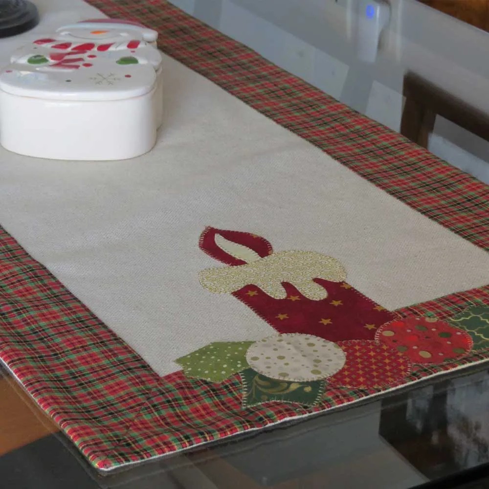 trilho de mesa de patchwork