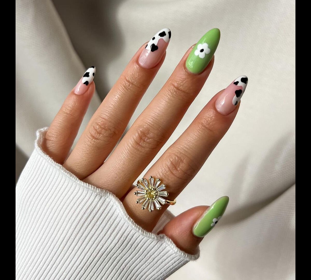 unha decorada cactos