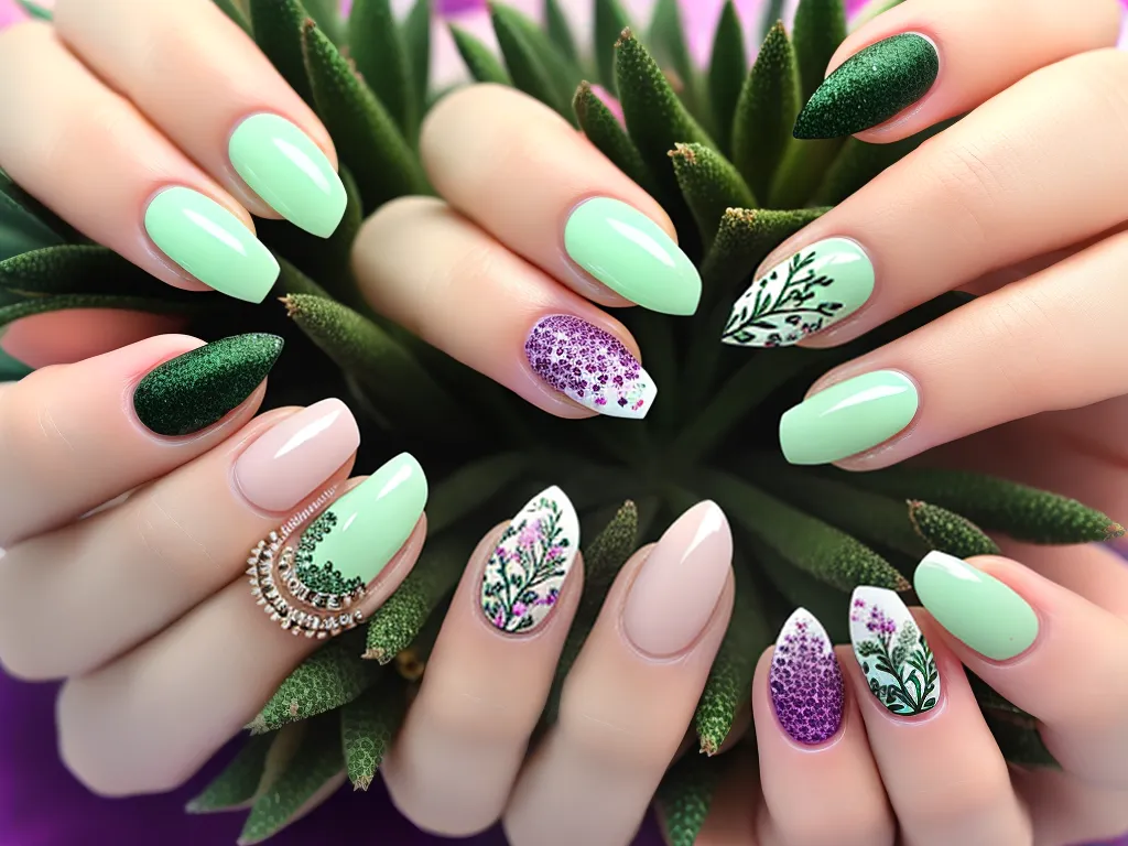 Significado Oculto: Por Que Usar Cactos nas Suas Unhas Decoradas?