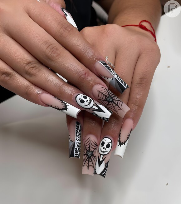 unhas postiças halloween vs esmalte tradicional qual o melhor
