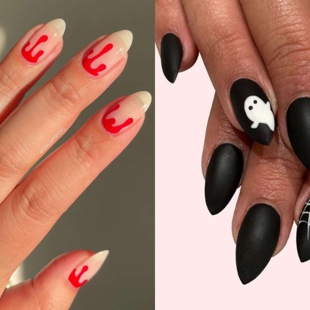 como evitar borrões em unhas decoradas halloween
