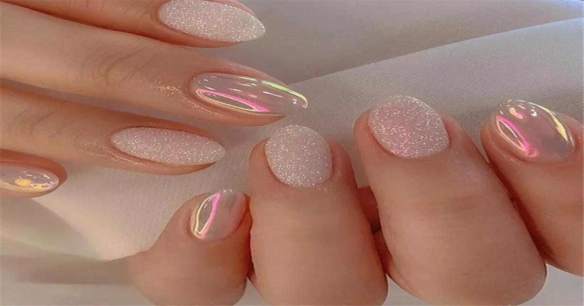 ideias de unhas decoradas ovais para festas