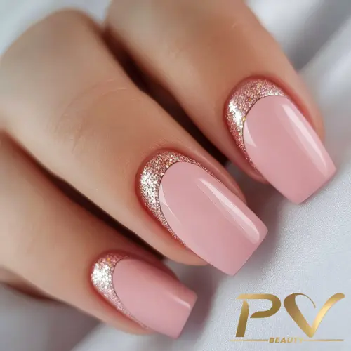 Tendências de unhas para festas de fim de ano: o brilho do rose gold