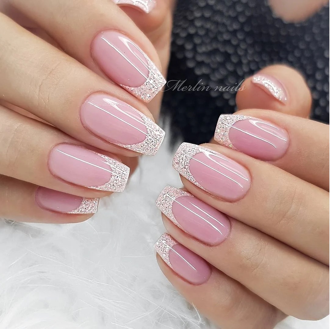 unha encapsulada francesinha rosa